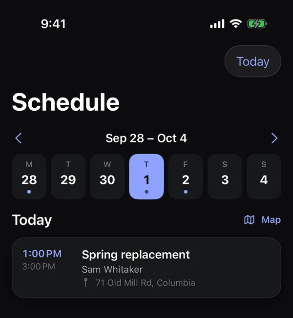 The Schedule, as crew see it