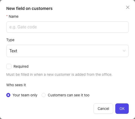 Adding a field
